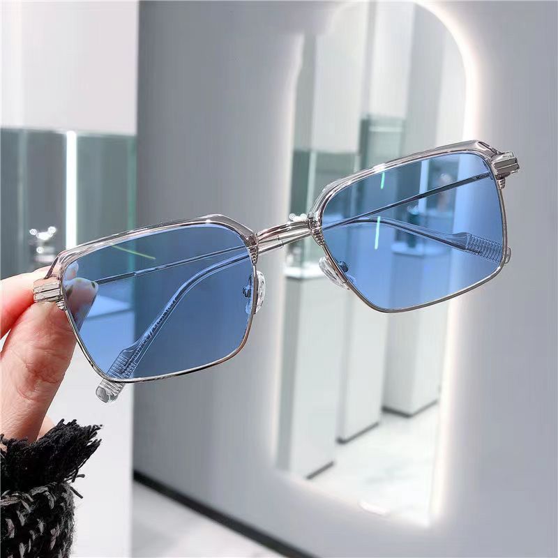 Apex Day-and-Night Photochromic Driving Glasses – Cyberpunk Square Transition Sunglasses with Blue Light Blocking