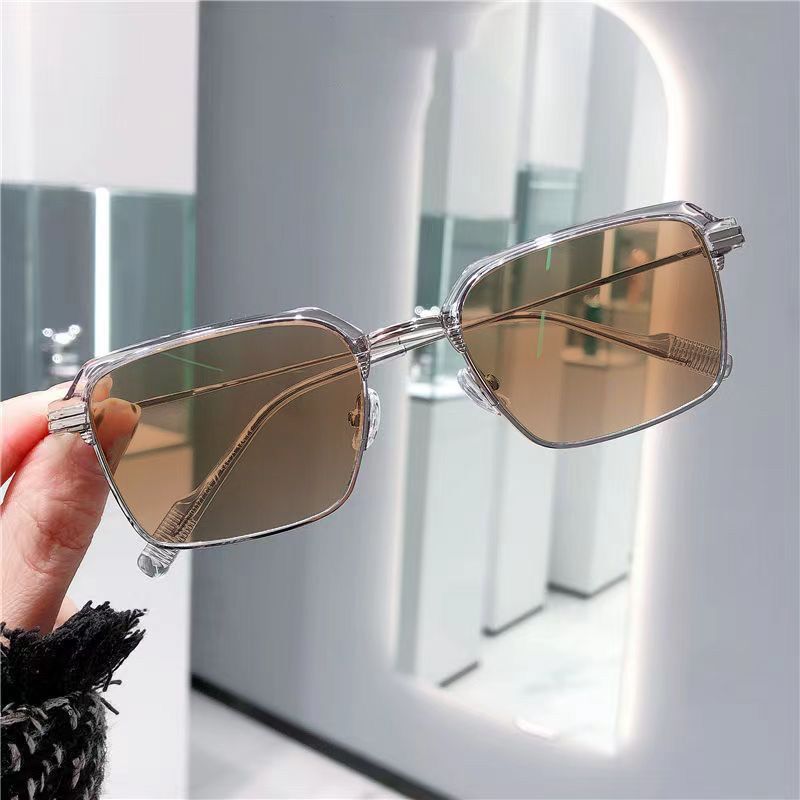 Apex Day-and-Night Photochromic Driving Glasses – Cyberpunk Square Transition Sunglasses with Blue Light Blocking