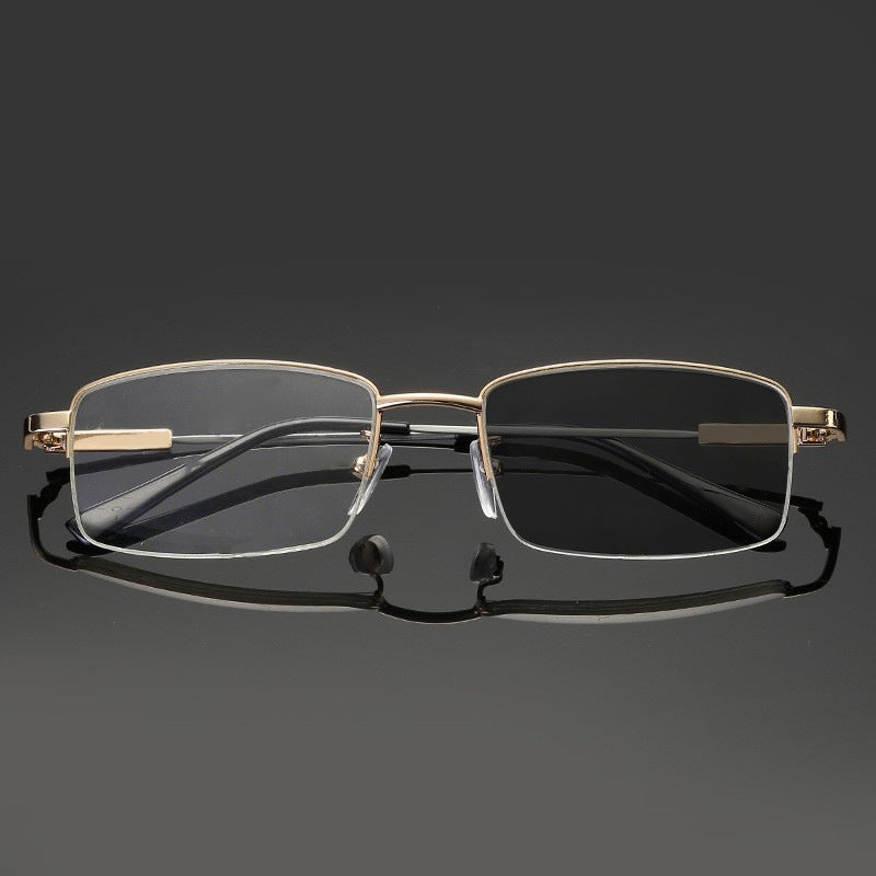Lenshade™ Men’s Semi-Rimless Photochromic Blue Light Blocking Glasses