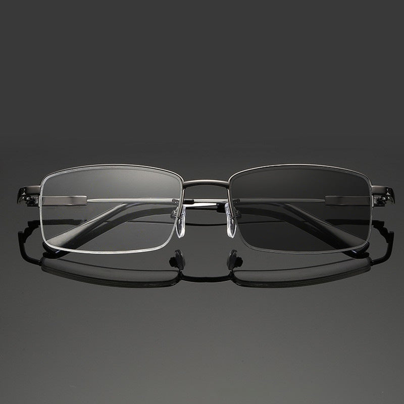 Lenshade™ Men’s Semi-Rimless Photochromic Blue Light Blocking Glasses